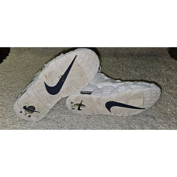 Nike Air More Uptempo GS 'White Midnight Navy' size 7y - Picture 6 of 8